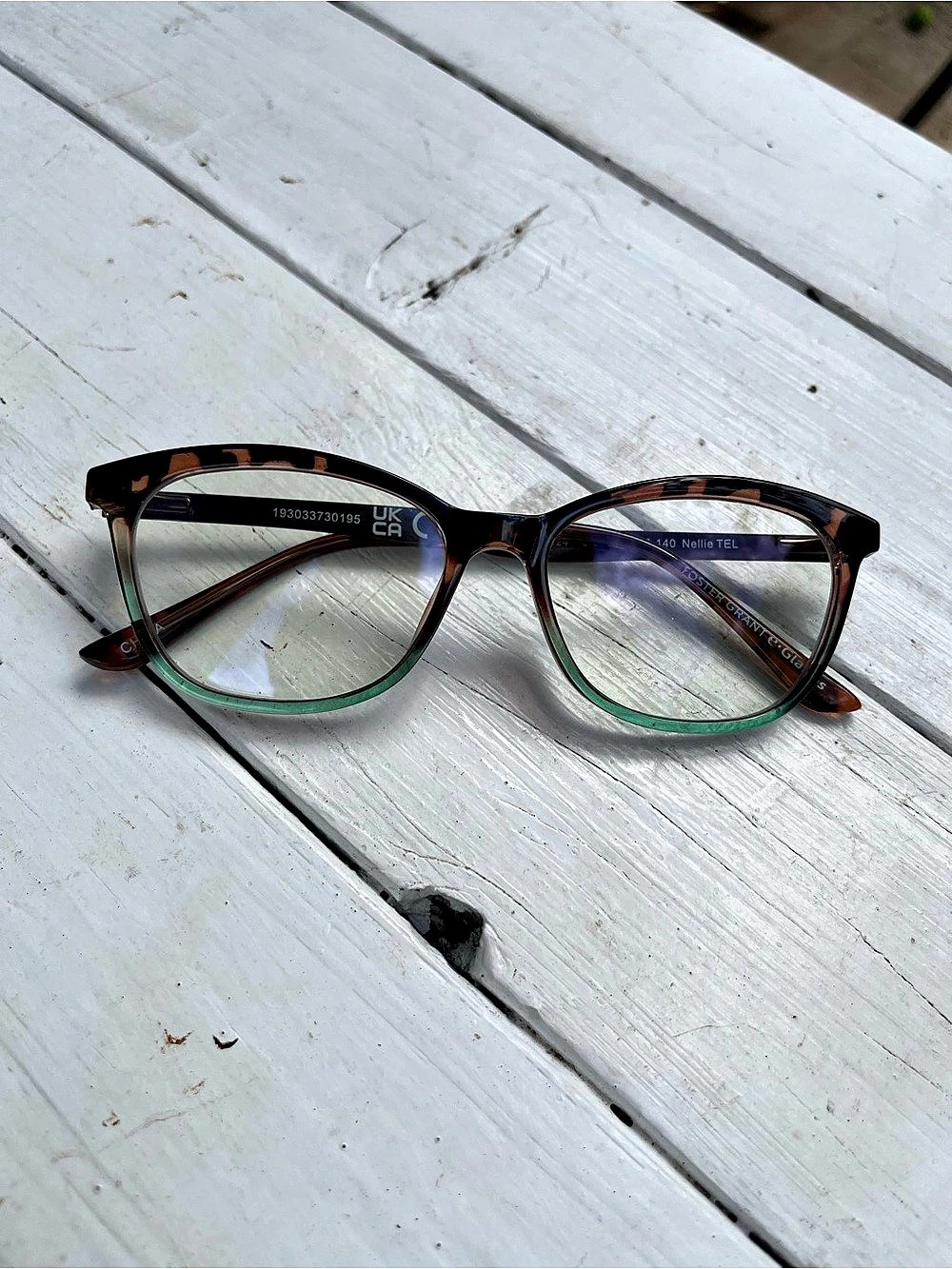 Foster Grant Nellie TEL Brown & Green Eyeglasses